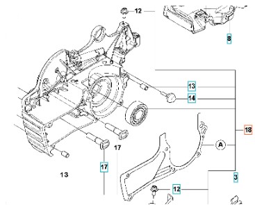 Crankcase Kit 90Cc Spare Parts 5979608-03 in the group Spare Parts / Spare parts Chainsaws / Spare parts Husqvarna 592XP/G at GPLSHOP (5979608-03)