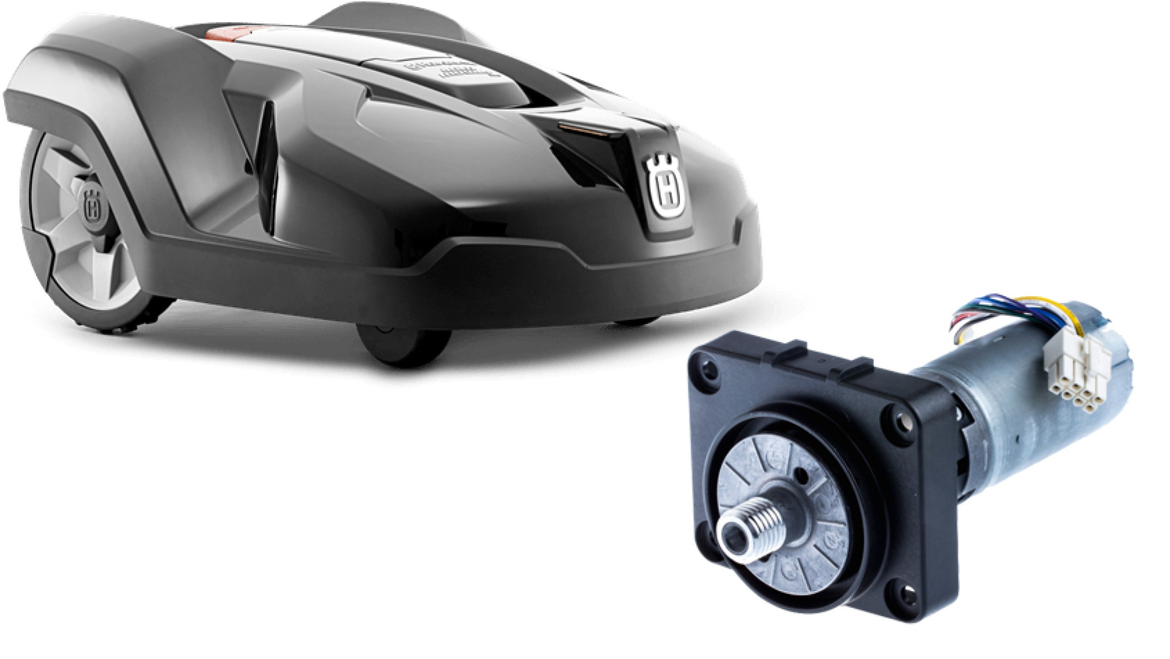 Change the wheel motor on the Husqvarna Automower 320, 330X, 420 and 430X, among other models
