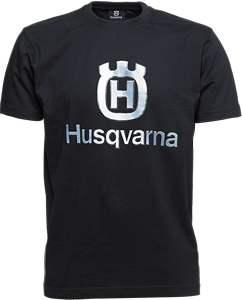 Husqvarna T-Shirt, navy - big logo in the group Husqvarna Forest and Garden Products / Husqvarna Clothing/Equipment / Workwear / Accessories at GPLSHOP (1016371)