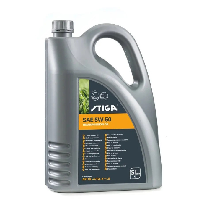 Transmission oil 5W-50 5 L Stiga in the group Husqvarna Forest and Garden Products / Husqvarna Oils & Greae / Oils & Grease at GPLSHOP (1111-9282-01)