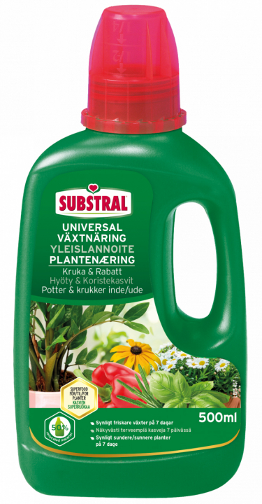 Substral Universal Nutrition 500Ml 41957 in the group Husqvarna Forest and Garden Products / Grass seeds and fertilizer / Cultivation at GPLSHOP (41957)