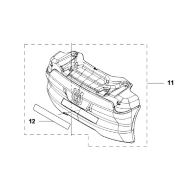 Bumper Assy in the group Spare Parts Robotic Lawn Mower / Spare parts Husqvarna Automower® 550 / Automower 550 - 2023 at GPLSHOP (5010650-01)