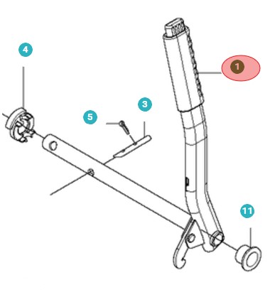 Lifting Lever Assy 5010653-01 in the group  at GPLSHOP (5010653-01)