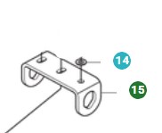 Bracket, Holder Rear Wheel Axle 5013213-01 in the group at GPLSHOP (5013213-01)