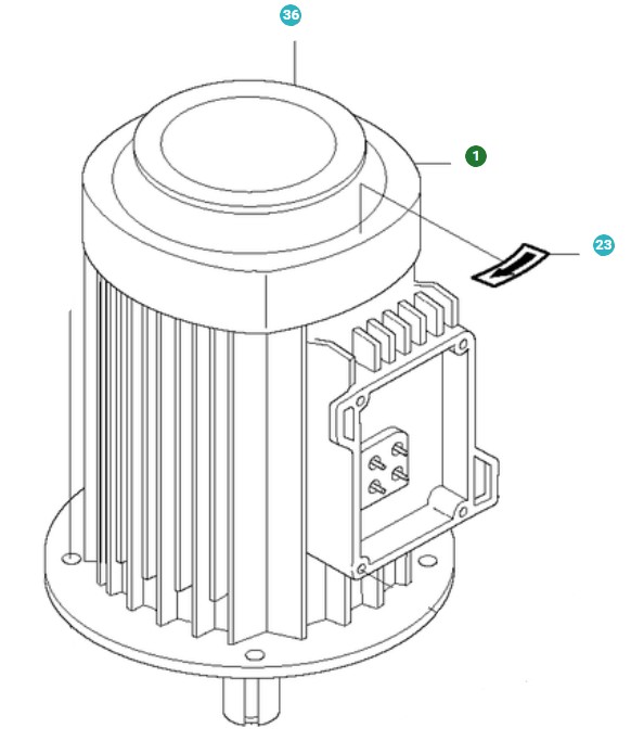 Electric motor 9.2Kw, 575-600V in the group at GPLSHOP (5013656-03)