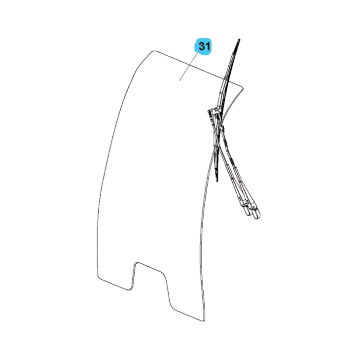 Windshield 5019554-01 in the group  at GPLSHOP (5019554-01)