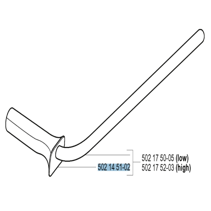 Handle Left 5021451-02 in the group Spare Parts / Spare parts Brushcutters / Spare parts Husqvarna 252RX at GPLSHOP (5021451-02)