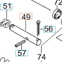 Control shaft in the group Spare Parts / Spare Parts Rider / Spare parts Husqvarna Rider 320X AWD at GPLSHOP (5024522-01)