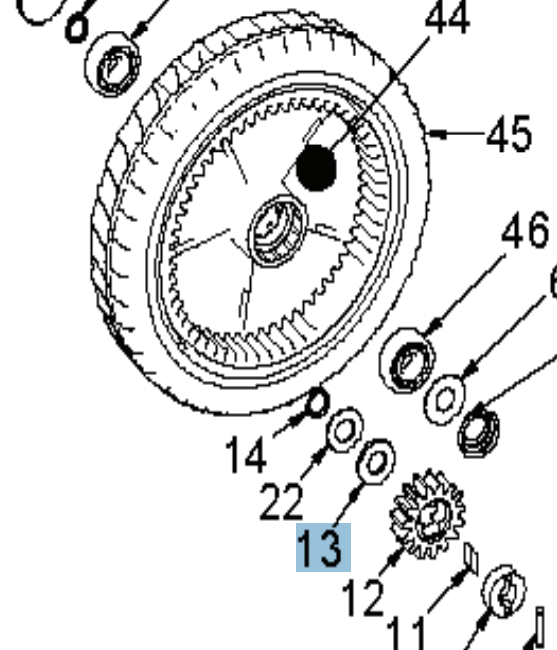 Sliding washer Brilliant in the group  at GPLSHOP (5033269-01)