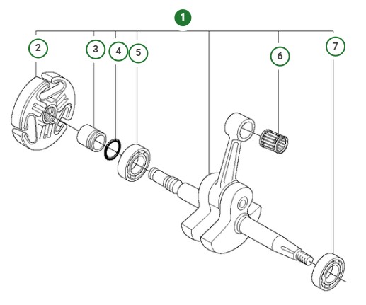Crankshaft 5037487-05 in the group  at GPLSHOP (5037487-05)