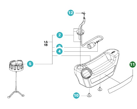 Tank Decal 5041178-02 in the group Spare Parts / Spare Parts Leaf Blowers / Spare parts Husqvarna 530BT at GPLSHOP (5041178-02)