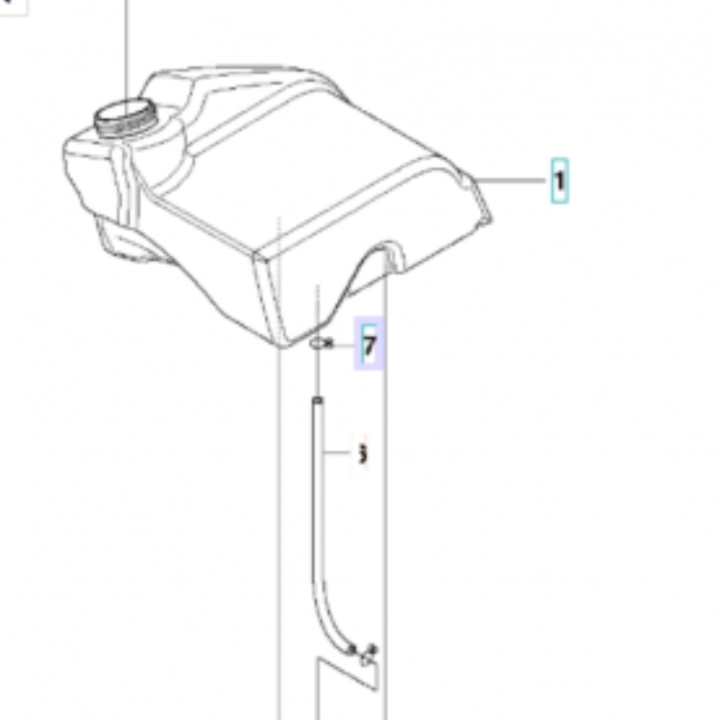 Fuel hose in the group Spare Parts / Spare Parts Jonsered Ride-On Front Mowers / Spare parts Jonsered FR 2113 MA at GPLSHOP (5048000-07)