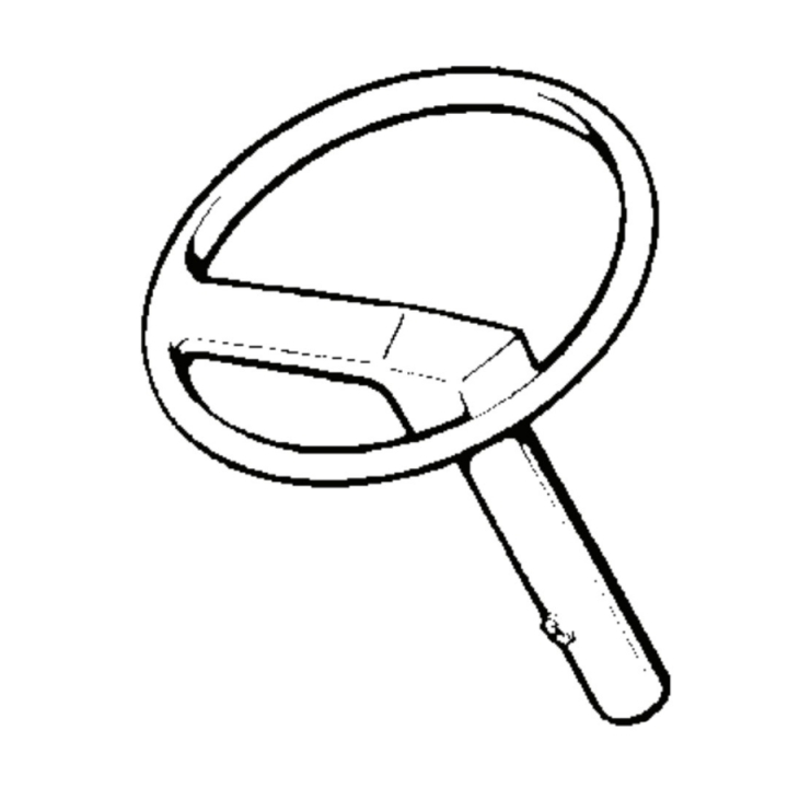 Steering wheel (Jonsered) in the group Spare Parts / Spare Parts Jonsered Ride-On Front Mowers / Spare parts Jonsered FR 2113 MA at GPLSHOP (5065920-03)