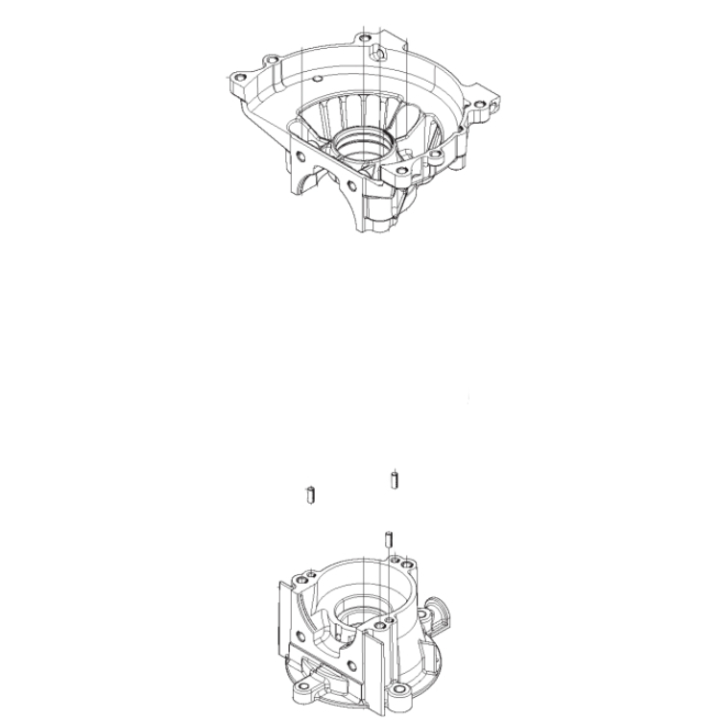 Crankcase-C in the group Spare Parts / Spare Parts Hedge Trimmers / Spare parts Husqvarna 226HD75S at GPLSHOP (5066384-01)