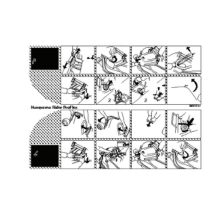 Decal Instruction in the group Spare Parts / Spare Parts Rider / Spare parts Husqvarna Rider Proflex 21 AWD at GPLSHOP (5069797-01)