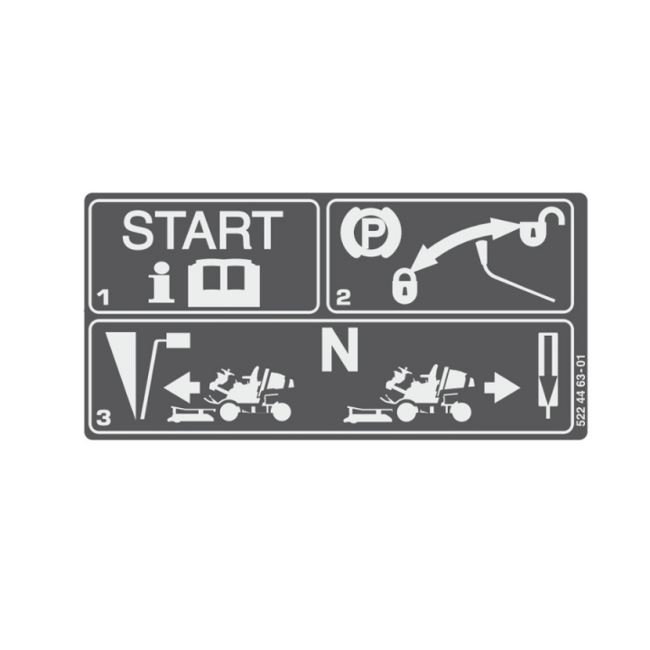 Decal 5224463-01 in the group Spare Parts / Spare Parts Rider / Spare parts Husqvarna PT 26D at GPLSHOP (5224463-01)