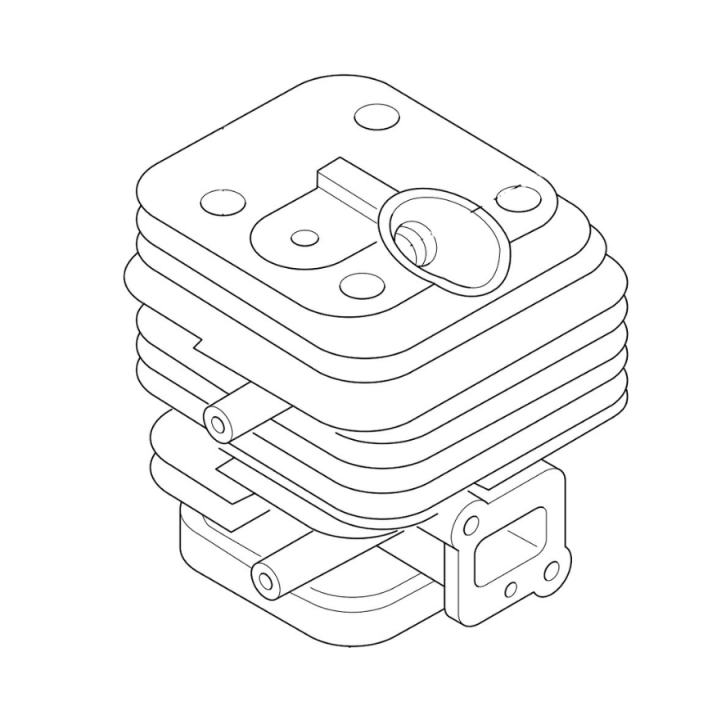 Cylinder 5231226-01 in the group Spare Parts / Spare parts Jonsered Brushcutters / Spare parts Jonsered GC2053 at GPLSHOP (5231226-01)