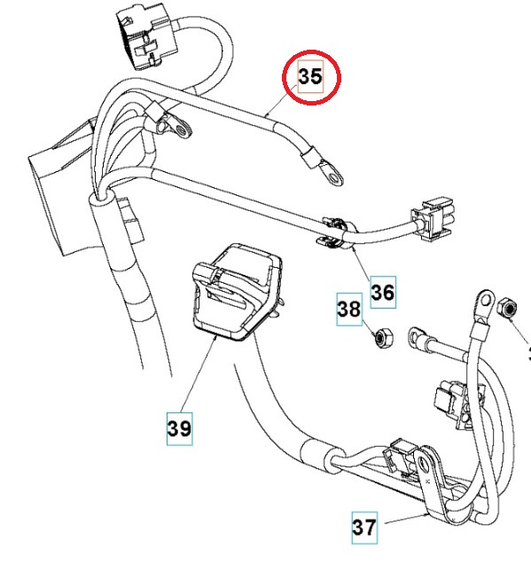 Wiring Lower - Chassis Efi Ra in the group at GPLSHOP (5293604-01)