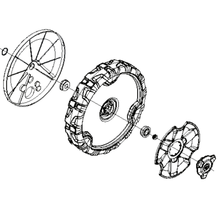Front Wheel 5295956-01 in the group Spare Parts / Spare parts Husqvarna Walk-Behind Lawn Mower / Spare parts Husqvarna LC151S at GPLSHOP (5295956-01)