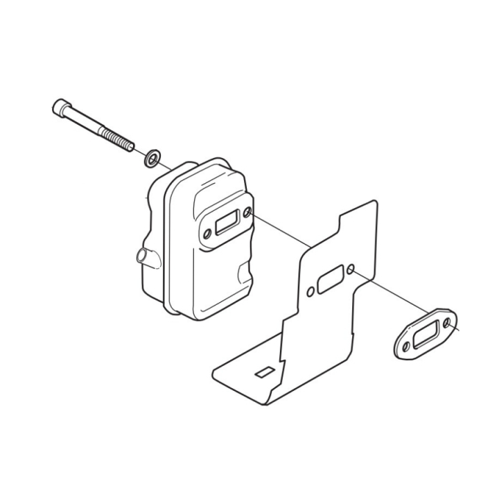 Silencer 5310000-26 in the group Spare Parts / Spare parts Övriga Reservdelar / Spare parts Jonsered Häcksaxar / Spare parts Jonsered HT2130 at GPLSHOP (5310000-26)