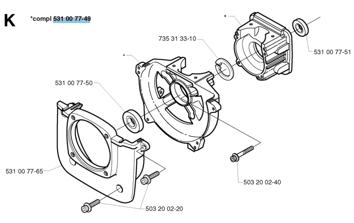 Crankcase 5310077-49 in the group at GPLSHOP (5310077-49)