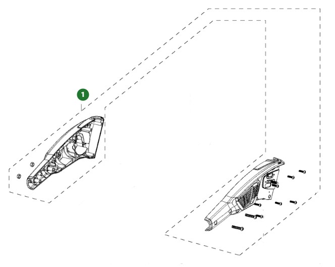 Cover in the group Spare Parts / Spare Parts Hedge Trimmers / Spare parts Husqvarna 120iTK4-H at GPLSHOP (5311467-14)