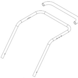Handle Tube 5311467-58 in the group Spare Parts / Spare parts Husqvarna Walk-Behind Lawn Mower / Spare parts Husqvarna LC137i at GPLSHOP (5311467-58)