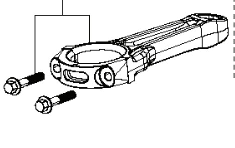 Connecting Rod in the group Spare Parts / Spare Parts Rider / Spare parts Husqvarna Rider 214TC at GPLSHOP (5311471-04)