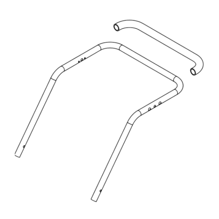 Handle Tube 5311472-03 in the group Spare Parts / Spare parts Husqvarna Walk-Behind Lawn Mower / Spare parts Husqvarna LC 146S at GPLSHOP (5311472-03)