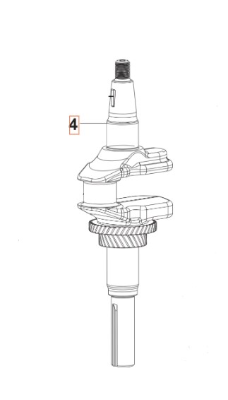 Crankshaft HS546AE in the group at GPLSHOP (5311477-45)