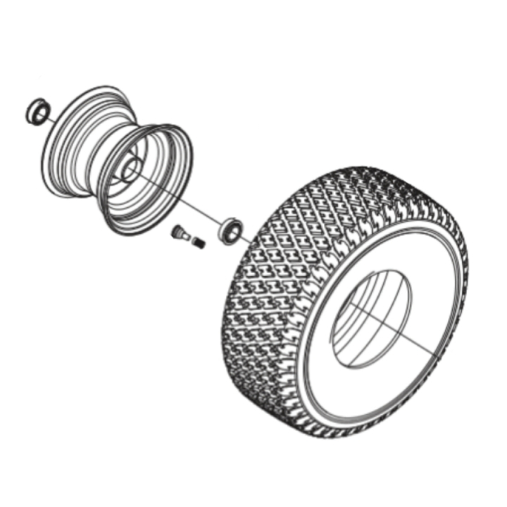 Wheel Kit TS 112, TS 114, TC 215T, TC 220T, TS 112, TS 114, TS 215T, TS 217T in the group at GPLSHOP (5311479-41)