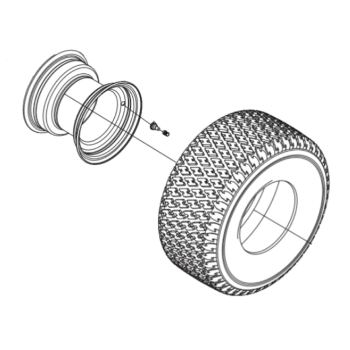 Wheel Kit TS 112, TS 114, TC 215T, TC 220T, TS 112, TS 114, TS 215T, TS 217T in the group  at GPLSHOP (5311479-42)