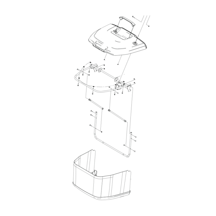 Grass Bag Assy in the group Spare Parts / Spare Parts Garden Tractors / Spare parts Husqvarna TC 114 at GPLSHOP (5311482-08)