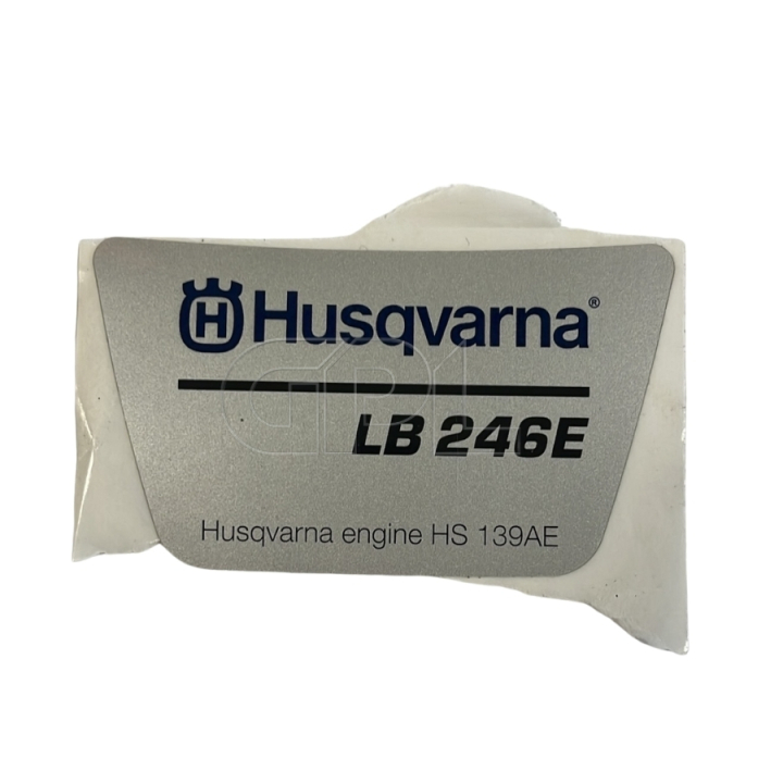 Decal Husqvarna LB246E in the group Spare Parts / Spare parts Husqvarna Walk-Behind Lawn Mower / Spare parts Husqvarna LB246E at GPLSHOP (5312408-02)