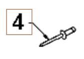 Rivet in the group Spare Parts / Spare parts for Partner snow blowers / Spare parts Partner SB27 at GPLSHOP (5321284-15)