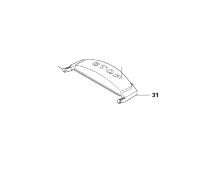 Stop button R160 in the group Spare Parts Robotic Lawn Mower / Spare parts Gardena R160 / Gardena R160 - 2015 at GPLSHOP (5351267-03)