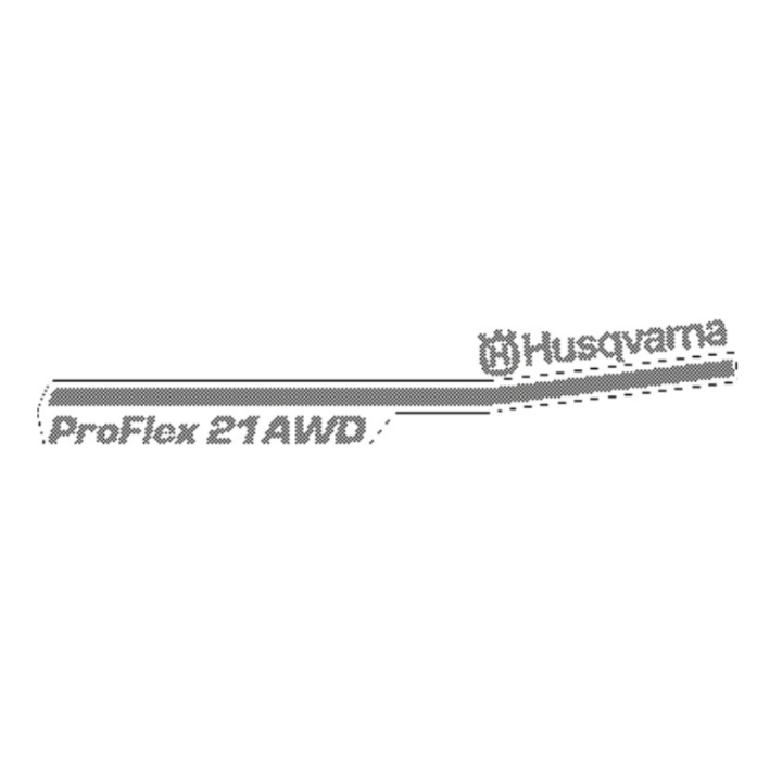 Decal in the group Spare Parts / Spare Parts Rider / Spare parts Husqvarna Rider Proflex 21 AWD at GPLSHOP (5355053-02)