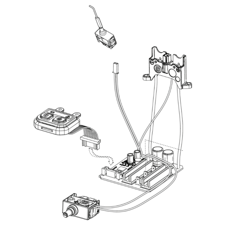 Electrical System G5,B 215Ihd in the group Spare Parts / Spare Parts Hedge Trimmers / Spare parts Husqvarna 215iHD45 at GPLSHOP (5355860-01)