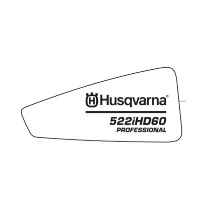 Decal Product Right 522Ihd60 W in the group Spare Parts / Spare Parts Hedge Trimmers / Spare parts Husqvarna 522iHD60 at GPLSHOP (5362914-01)