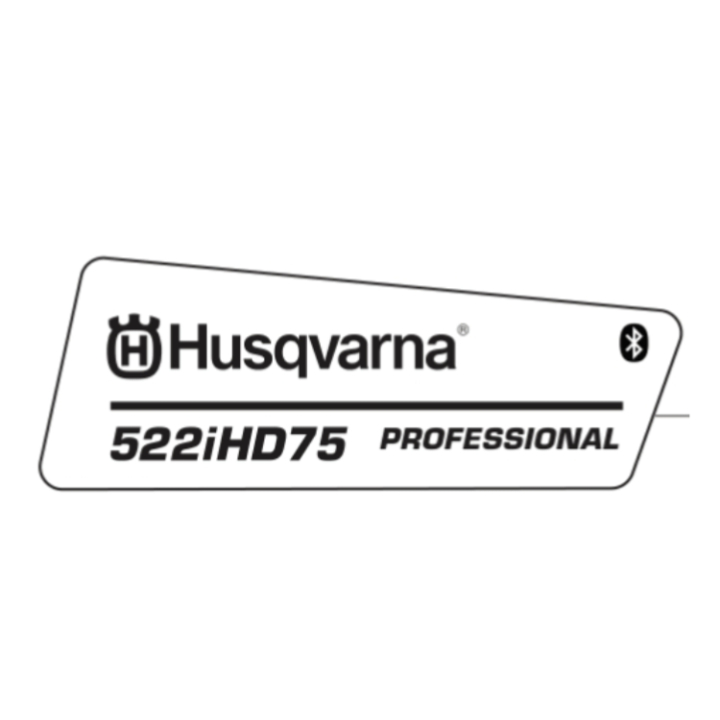 Decal Product Right 522Ihd75 W in the group Spare Parts / Spare Parts Hedge Trimmers / Spare parts Husqvarna 522iHD75 at GPLSHOP (5362914-02)