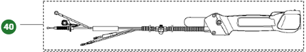 Throttle handle 5371972-15 in the group Spare Parts / Spare parts Brushcutters / ➤300 Series / Spare parts Husqvarna 355RX at GPLSHOP (5371972-15)