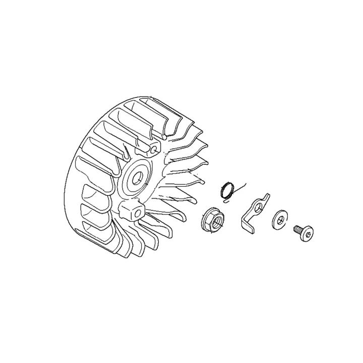 Flywheel Husqvarna 355Rx, 355Fx, 555RXT, 555FXT, FC2255 in the group Spare Parts / Spare parts Brushcutters / Spare parts Husqvarna 555RXT at GPLSHOP (5372405-02)
