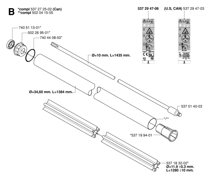 Rigging Pipe 5372725-02 in the group  at GPLSHOP (5372725-02)