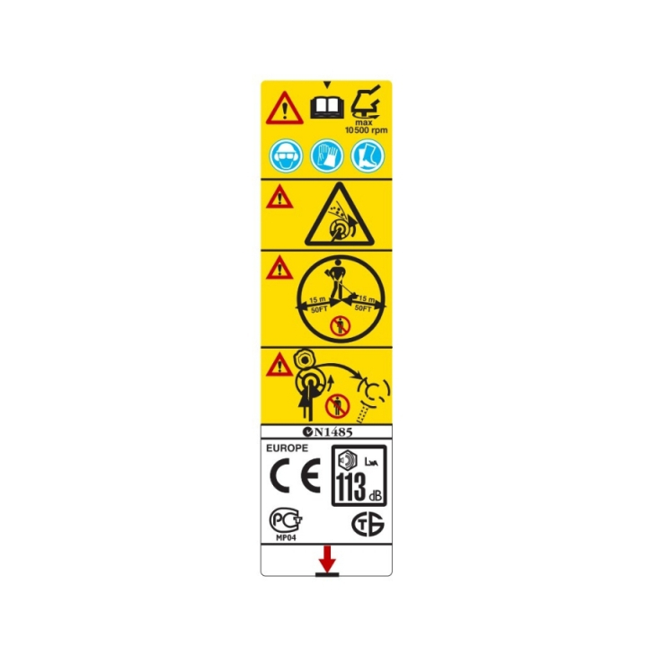 Decal in the group Spare Parts / Spare parts Brushcutters / ➤300 Series / Spare parts Husqvarna 355RX at GPLSHOP (5372947-10)