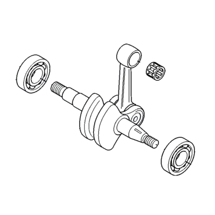 Crankshaft 5373162-02 in the group Spare Parts / Spare parts Jonsered Brushcutters / Spare parts Jonsered RS52 at GPLSHOP (5373162-02)