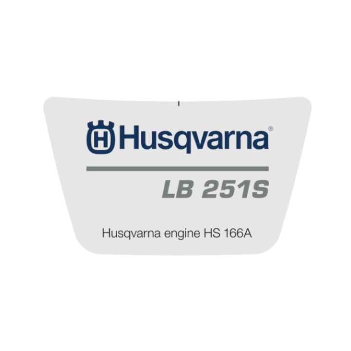 Decal Lb251S 5375461-01 in the group Spare Parts / Spare parts Husqvarna Walk-Behind Lawn Mower / Spare parts Husqvarna LB251S at GPLSHOP (5375461-01)