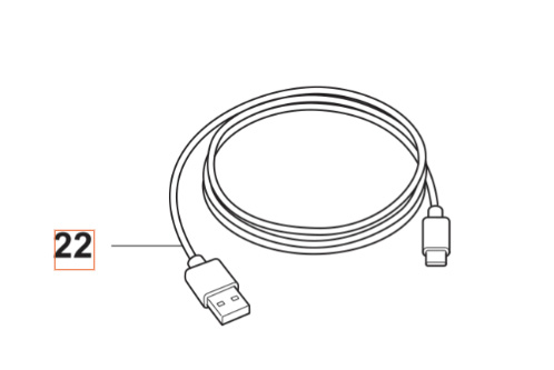 Wiring Assy Usb AC Service Approx 5376454-01 in the group Spare Parts Robotic Lawn Mower at GPLSHOP (5376454-01)