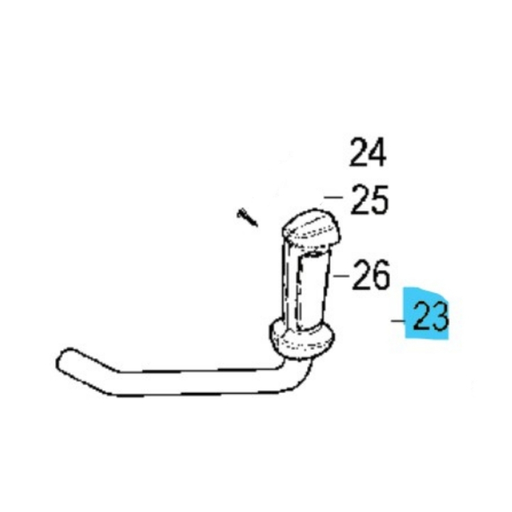 Handle Assy 5382435-65 in the group Spare Parts / Spare parts Partner Brushcutters / Spare parts Partner B407B at GPLSHOP (5382435-65)