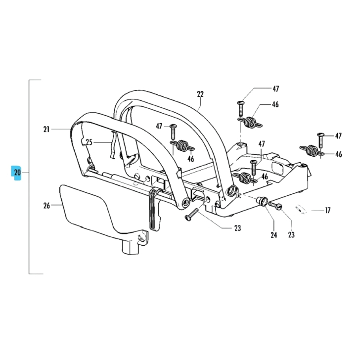Ram 5382489-11 in the group Spare Parts / Spare parts Övriga Reservdelar / Spare parts Partner Häcksaxar / Spare parts Partner HG65 at GPLSHOP (5382489-11)