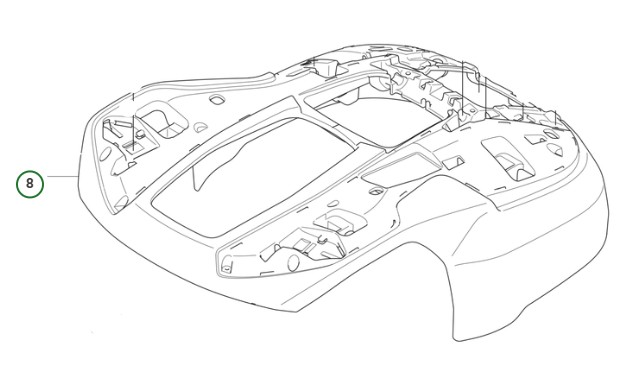 CHASSI Automower R6V, 308V, 312V in the group Spare Parts Robotic Lawn Mower / Spare parts Husqvarna Automower® 312V at GPLSHOP (5401418-01)